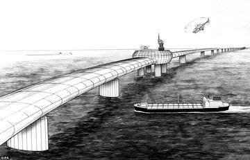 Bridge_Dover Strait_Eurolink project_1985_Credits PA (Agrandir l'image).